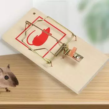 Мышеловка Зажим для мыши Зажим для мыши Ловушки для грызунов Многоразовые 4 x Деревянная мышь Борьба с вредителями Многоразовый зажим для мыши Ручная работа