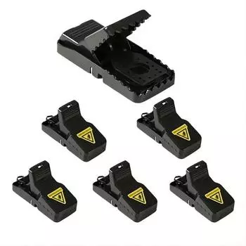 Мышеловки, мышеловки для дома, ловушка для маленьких мышей для помещений, быстрая эффективная гигиеничная безопасная мышеловка для семьи и домашних животных - 6 шт. в упаковке, Small-6Packs