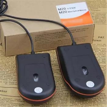 Мыши Usb 2.0 с матовой поверхностью Mini M20, проводные оптически для ПК компьютера