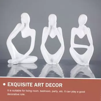 Мыслитель Абстрактные статуи Скульптуры Йога Фигурка Скандинавская гостиная Домашний декор Украшения для дома Украшения для стола подарок