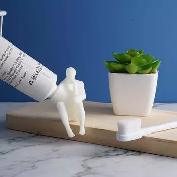 Мыслитель Дерьмо Маленький Человек Выдавливание Зубной Пасты Инструмент Бога 3D Зубная Паста И Печатная Головка Творческий T9O8 one-one