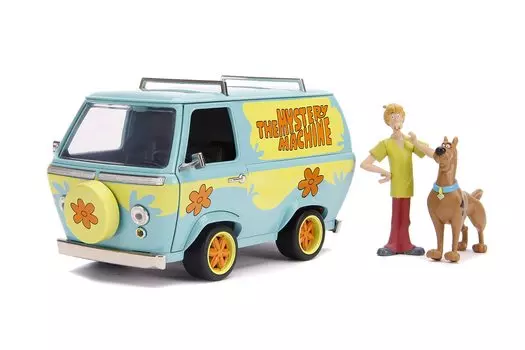 MYSTERY MACHINE DOO SHAGGY мини-машина 124 СКУБИ-ДУ! со СКУБИ и Скуби-Ду