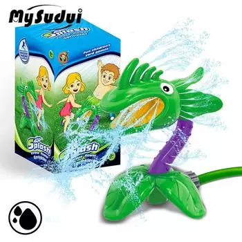 Mysudui летняя игрушка для собак с распылителем воды, вращающийся душ, забавная игрушка в мультяшной форме, охлаждающая кошка, уличные игрушки, интерактивные водные купания