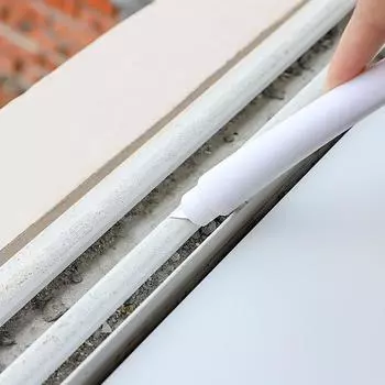 Мытье ванной комнаты, плитка, угол стены, без мертвых углов, маленькая щетка для унитаза, щели в полу, инструменты для очистки швов в ванной комнате 25*6*2.5cm белый