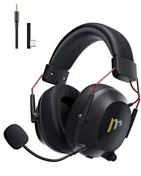 Mytrix Gaming PS5 Gaming Detachable Noise Isolating 3WAY Connection Compatible with Stereo Gaming RGB LED Gift Headset, Наушники, Микрофон,
