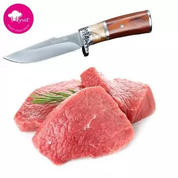 MYVIT Кухонные ножи Бытовой кухонный нож Маленький прямой нож Многоцелевой фруктовый нож Нож для очистки овощей 5CR13mov Steel