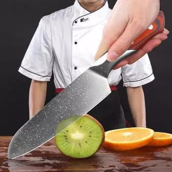 MYVIT TOP Кухонные ножи Дамасский нож Кливер Нож для филе Ножи шеф-повара 4cr13 Нож из высокоуглеродистой нержавеющей стали