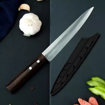 MYVIT TOP Кухонные ножи Японский нож для сашими 8-дюймовые ножи для филе Лосось Суши Нож для нарезки сырой рыбы Кухонные ножи из нержавеющей стали