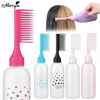 Myyeah 1 шт., 60 унций, пустая бутылка для краски для волос с расческой, кистью, аппликатором, шампунь для окрашивания, масло, краситель для салона, домашний инструмент для укладки «сделай сам», парикмахерское применение