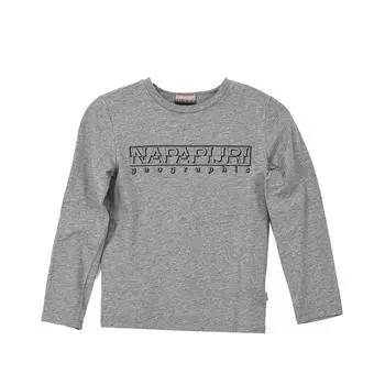 N0CIWK футболка для мальчиков с длинными рукавами и круглым вырезом 8 AOS серый