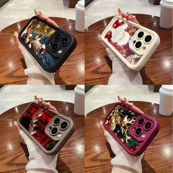 N105 рождественские счастливые новогодние арт мягкие ангельские глазки телефонные чехлы для Xiaomi 11 Lite 5G NE 14T 13T Redmi note 13 12 11 10 9 Pro 13C A3 противоударный чехол Xiaomi 11 Lite/11 Lite 5G