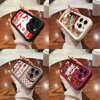 N109 С Новым годом, Рождественским дизайном, мягкие чехлы для телефонов с ангельскими глазками для Xiaomi 11 Lite 5G NE 14T Redmi note 13 12 11 10 Pro 13C A3, противоударный чехол Xiaomi 11 Lite/11 Lite 5G