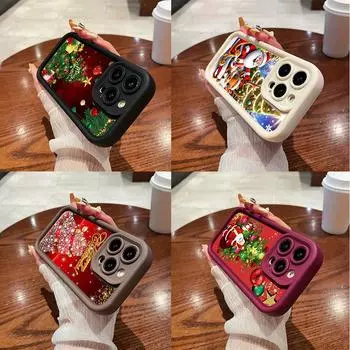 N113 Веселый рождественский дизайн Мягкие чехлы для телефонов Angel Eyes для Xiaomi 11 Lite 5G NE 14T 13T Redmi note 13 12 11 10 9 8 Pro 13C A3 Противоударный чехол Xiaomi 11 Lite/11 Lite 5G