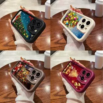 N117 Новогодние Счастливого Рождества художественные мягкие чехлы для телефонов Angel Eyes для Xiaomi 11 Lite 5G NE 14T 13T Redmi note 13 12 11 10 9 8 Pro 13C A3 противоударный чехол Xiaomi 11 Lite/11 Lite 5G