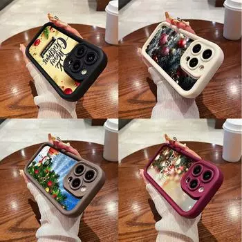N118 Новогодний Веселый Рождественский дизайн Мягкие чехлы для телефонов Angel Eyes для Xiaomi 11 Lite 5G NE 14T 13T Redmi note 13 12 11 10 9 Pro 13C A3 Противоударный чехол Xiaomi 11 Lite/11 Lite 5G