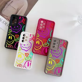 N43 милый красочный выразительный дизайн Мягкий силиконовый чехол для Samsung A05s A54 A25 A34 Xiaomi POCO X5 Redmi Note 12S Huawei P50 Honor 90 Чехол с ангельскими глазками Samsung A03
