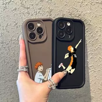 N69 аниме Haikyuu X Reader art Мягкие чехлы для телефонов «ангельские глазки» для iPhone 15 14 12 11 Pro Max 13 mini 7 8 6S Plus XS Max XR SE противоударный чехол-бампер for iPhone 15 Pro Max