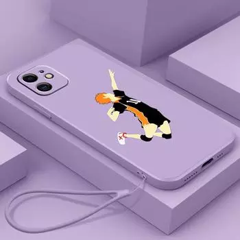 N69 Аниме Haikyuu X Reader art со шнурком, силиконовые чехлы для телефонов с прямыми краями для Xiaomi Poco X5 Redmi Note 13 Pro 12C Realme Huawei, противоударный чехол Xiaomi 10T Pro/10T