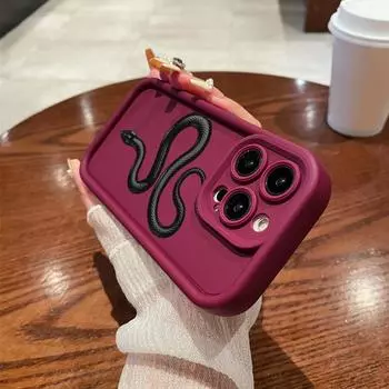 N71 Мягкие чехлы для телефонов с ангельскими глазками N71 для iPhone 15 14 12 11 Pro Max 13 mini 7 8 6S Plus XS Max XR SE противоударный чехол-бампер for iPhone 15