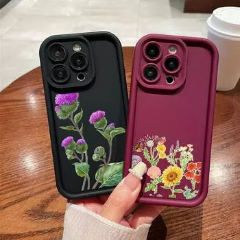 N75 Мягкие чехлы для телефонов с ангельскими глазками N75 для Samsung A54 A34 A13 A14 S23 S24 Ultra S20 FE Xiaomi Redmi Note 13 12C противоударный чехол Samsung A03