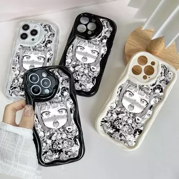 N7 Desire Anime Girl Design Art Волнистый чехол для телефона для iPhone 15 14 Pro Max Samsung S24 S23 Ultra A54 A14 Xiaomi Redmi 13C Huawei Honor Мягкая задняя крышка for iPhone 6