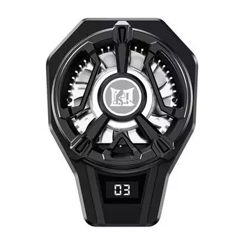 N7 Мобильный телефон USB Игровая система охлаждения Вентилятор охлаждения Полупроводниковый цифровой дисплей Радиатор Ice чёрный