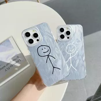 N85 Позвольте мне поднять вам бокал Чехол с прозрачной рамкой для Samsung S25 Ultra iPhone 16 Pro Max Xiaomi Redmi Note 13 с текстурой перьев из шифона и серебряным покрытием for iPhone 6/6s