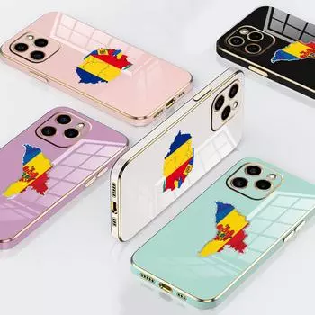 N91 Флаг Молдовы с художественным покрытием края Мягкие чехлы для телефонов из ТПУ для Samsung A54 A13 A14 S24 Plus S23 Ultra S20 S21 FE A55 A05 A52s противоударный чехол Samsung A03