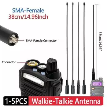 NA-771 SMA-F гибкая антенна VHF UHF SMA Female мобильная радиоантенна двухдиапазонная 144/430 МГц для Baofeng UV-5R BF-888S UV-82