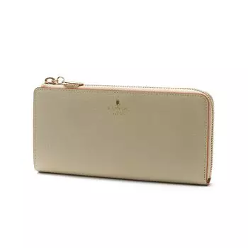 на Billfold Rim L Zipper Long Wallet [Lanvin Blue] Womens Off-White