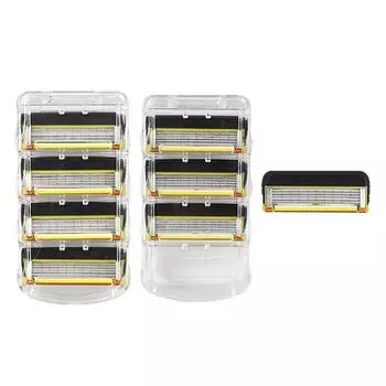 На BU совместимая с Gillette премиум-класса 5-слойная бритва Fusion 5 Pro Shield, 4 шт., 2 шт., корейское бритвенное лезвие