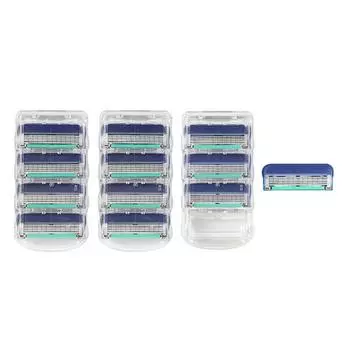 На BU совместимые с Gillette премиум-класса лезвия для близкого контакта с 5 слоями, ручная бритва, 4 шт., 3 набора, корейские лезвия для бритвы