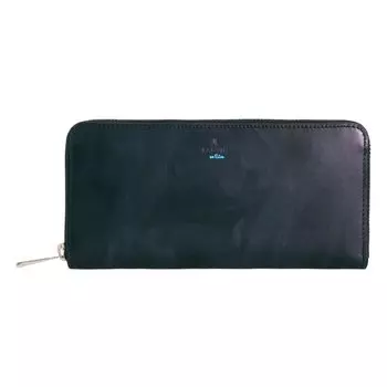 на Длинный кошелек из натуральной кожи Наш ограниченный цвет Ограниченный цвет Кожа 532605 Мистический ограниченный цвет Круглая молния Мраморная коровья кожа Черный [Lanvin Blue]