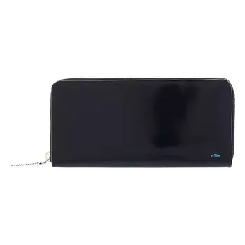 на Длинный кошелек с фирменной подарочной упаковкой Shopper Круглая молния Samdi 345191 LANVIN en Bleu Наше ограниченное сотрудничество Индивидуальная модель Натуральная коровья кожа