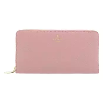 на Длинный кошелек с круглой молнией из натуральной кожи Melanie 483220 LANVIN en Bleu Яловичная кожа бледно-розового цвета [LANVIN Bleu] Женский [33]