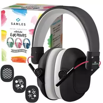 на комфорт и наклейка Наушники для концентрации [Samles] [Наблюдение педиатра] ``Сфокусированный дизайн (трансфер включен) дети, чёрный