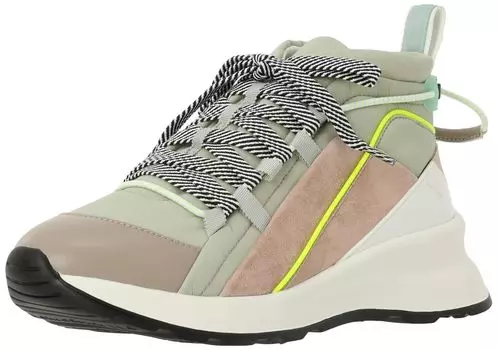 на Кроссовки Кроссовки 2785 светло-зеленые комбинированные см E [Lanvin Blue] на шнуровке, средние, женские 24,5