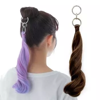 на Nippon TV Парик с кольцом для хвоста 2 типа, парик с завитками типа «Единорог» [Представлен ZIP!] [АКВАДОЛЛ] Б. УНК. wgt813-B-UNC