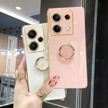 На Note13 13pro Redmi13 Роскошный чехол-подставка с кольцом-держателем для Xiaomi Redmi Note 13 Pro Plus 4g 5g Мягкая силиконовая задняя крышка Redmi 13 4g