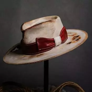 На новой фабрике Прямая поставка овечьей фетровой шляпы Однотонная овечья фетровая шляпа Украшенная тесьмой чистая шерстяная фетровая шляпа L58-60cm бежевый