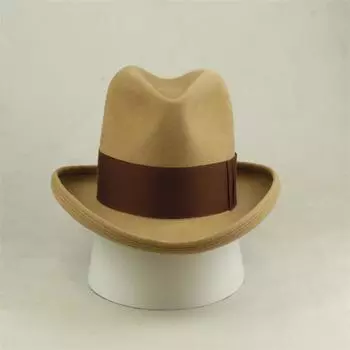 На новой фабрике Прямая продажа Винтажная британская шерстяная шляпа, украшенная тесьмой, чистая шерстяная фетровая шляпа жёлтый