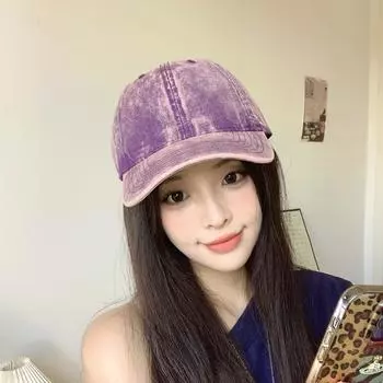 На открытом воздухе 2025 новые мужские и женские бейсболки с защитой от солнца для весны и лета, старые кепки с защитой от солнца для взрослых M56-58cm чёрный