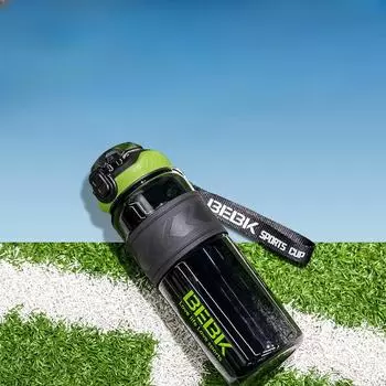 На открытом воздухе, для мужчин и женщин, прямой питьевой горшок, для студентов, для переноски пластиковых стаканчиков, портативная чашка для фитнеса 800ML чёрный