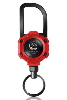 на открытом воздухе Карабин катушка брелок брелок катушка с сильным использует металл 5 Красный [COMODO CONFI] [Профессионал под наблюдением] [Встроенный магнит катушки] Гибкий,