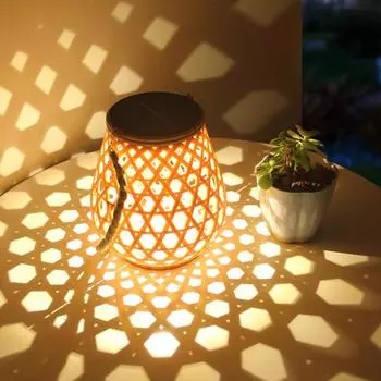 На открытом воздухе солнечные вися фонарики с ручкой теплым светом 3000К ИП44 водоустойчивым для сада свадебного двора