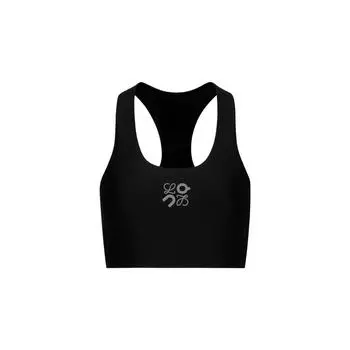 На X Loewe Мягкий Удобный Модный Универсальный Бюстгальтер Женское нижнее белье Черный 1WF12230553 XS