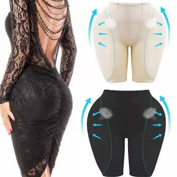 Набедренные подушечки для женщин, нижнее белье с поддельными подушечками для ягодиц, трусики, накладки на бедра, усилитель ягодиц, подтягивающее белье, Корректирующее белье 6XL
