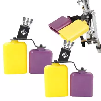 NABESHI Drum Cowbell Set Ударные инструменты для практики Treble Bass Practice Bass Drum Practice Pad Музыкальный инструмент Главная (2 куска)