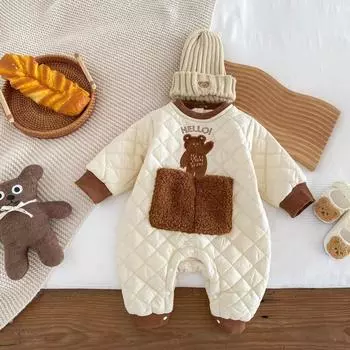 Набивка Venese baby Poggle Pocket Hello Bear, размер №. 80, лучшая детская одежда Кореи