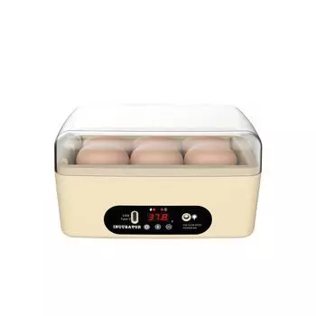 Наблюдайте, как легко вылупляются 6 яиц одновременно. Светодиодный дисплей. Регулируемая температура. Автоматический поворот яиц. Легко наблюдать. half-automatic